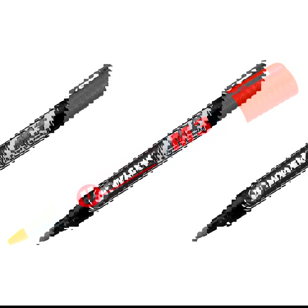 Markers & Paintsticks; Marker Type: Ink Marker; Tip Shape: Bullet; Chisel; Color: Red; Ink Type: Xylene-free; Alcohol Base; Tip Type: Reversible; Bullet; Chisel; For Use On: Wood; Glass; Corrugated Boxes; Wax Cartons; Plastic; Metal; Rubber; Textiles; Str